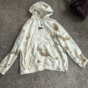 adidas fleece cow print hoodie